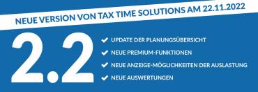 Tax Time Solutions präsentiert viele neue Features in der neuen Version 2.2